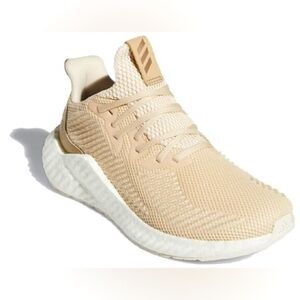 Adidas AlphaBoost 'Black Friday' size 6 1/2 running shoe sneakers white beige